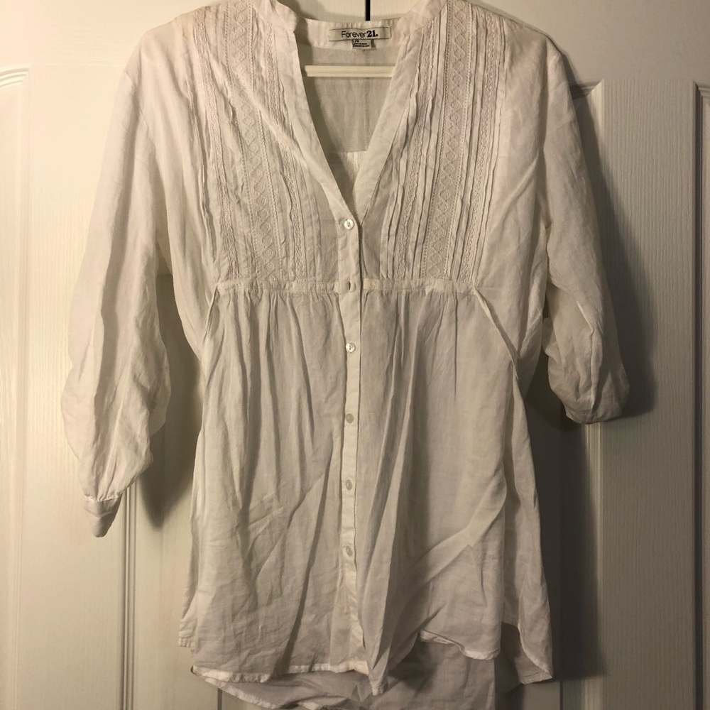 White forever 21 too size L